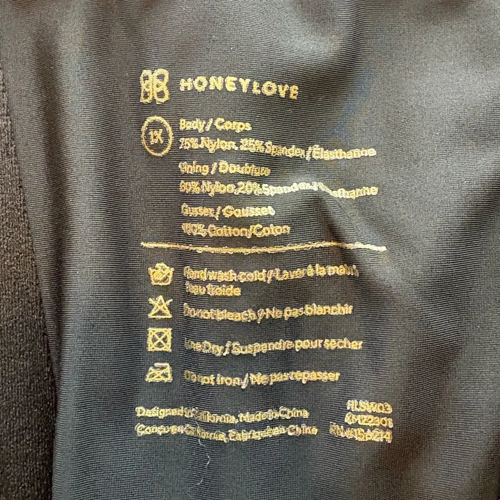 HoneyLove SuperPower Short size 1X Black Shaper EUC - Picture 6 of 11